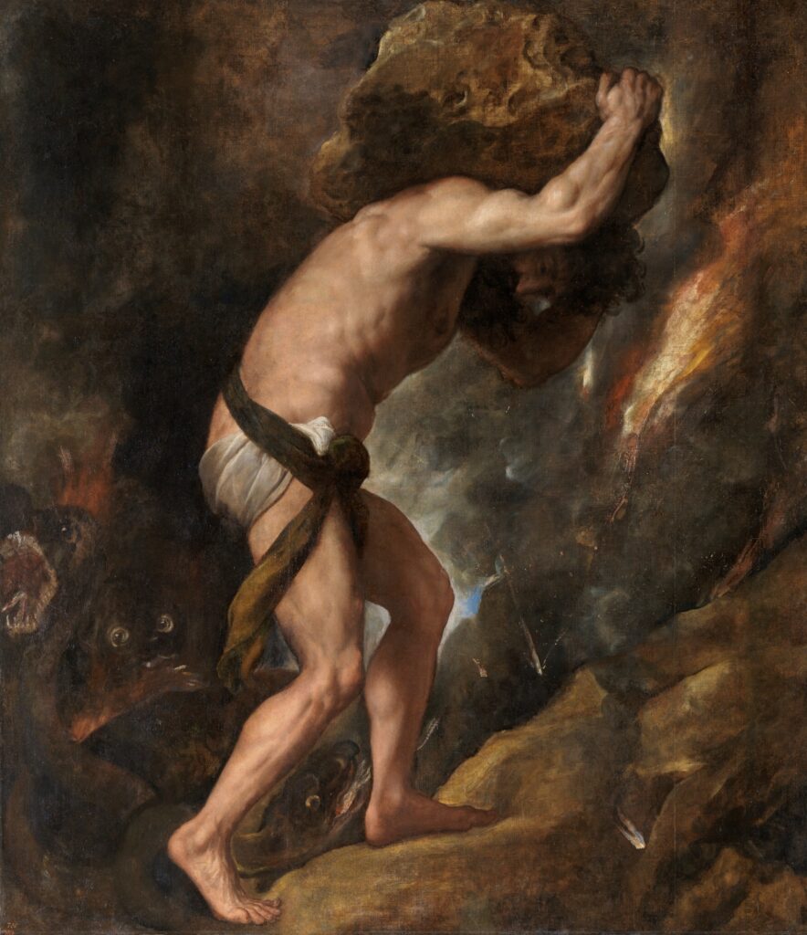 Sisyphus by Titian